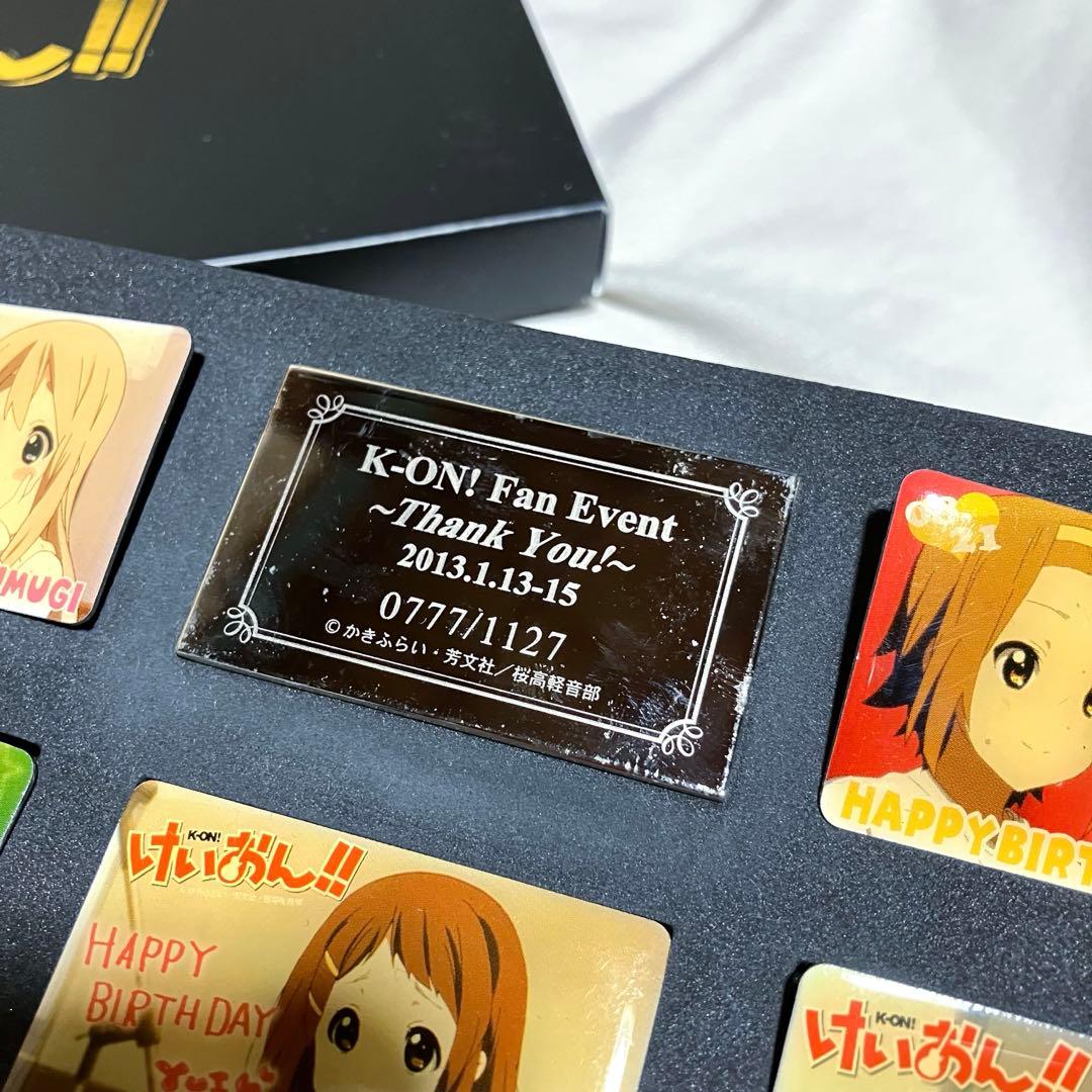 けいおん！ プレミアムピンズセット バースデーイベントカードver.