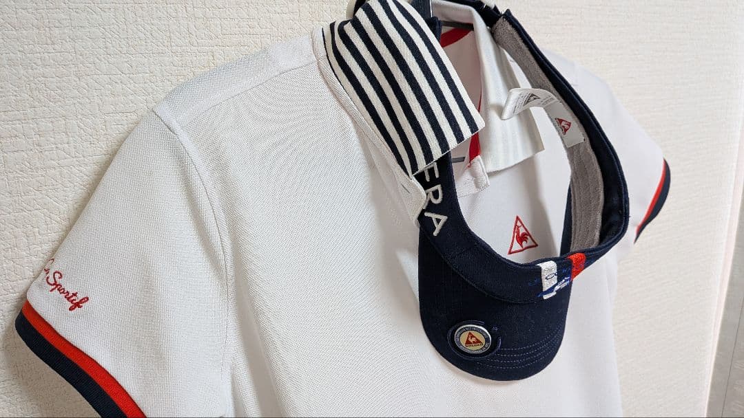 【le coq sportif：3点セット】 ゴルフワンピースとキャップとベルト