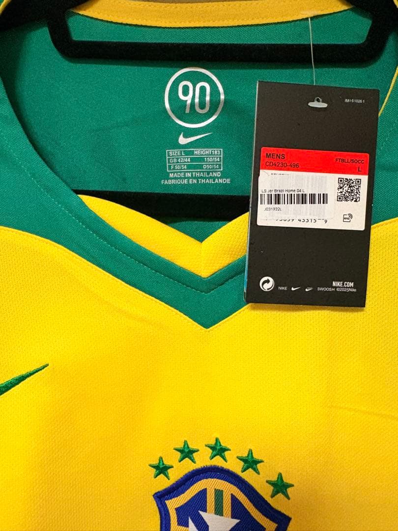 NIKE ブラジル代表 ユニフォーム 長袖 黄色 CBF BRASIL