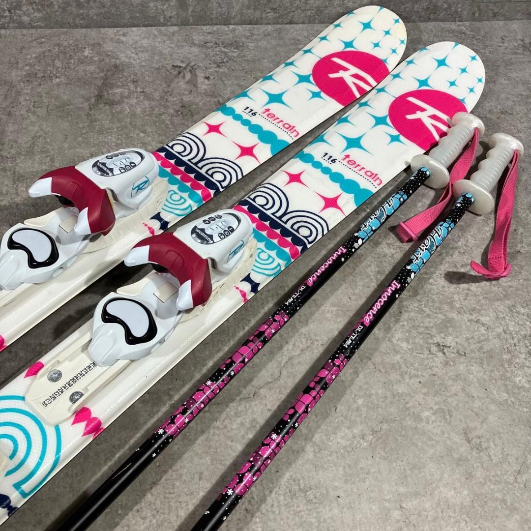ROSSIGNOL 116 スキー セット ジュニア KAZAMA Hart
