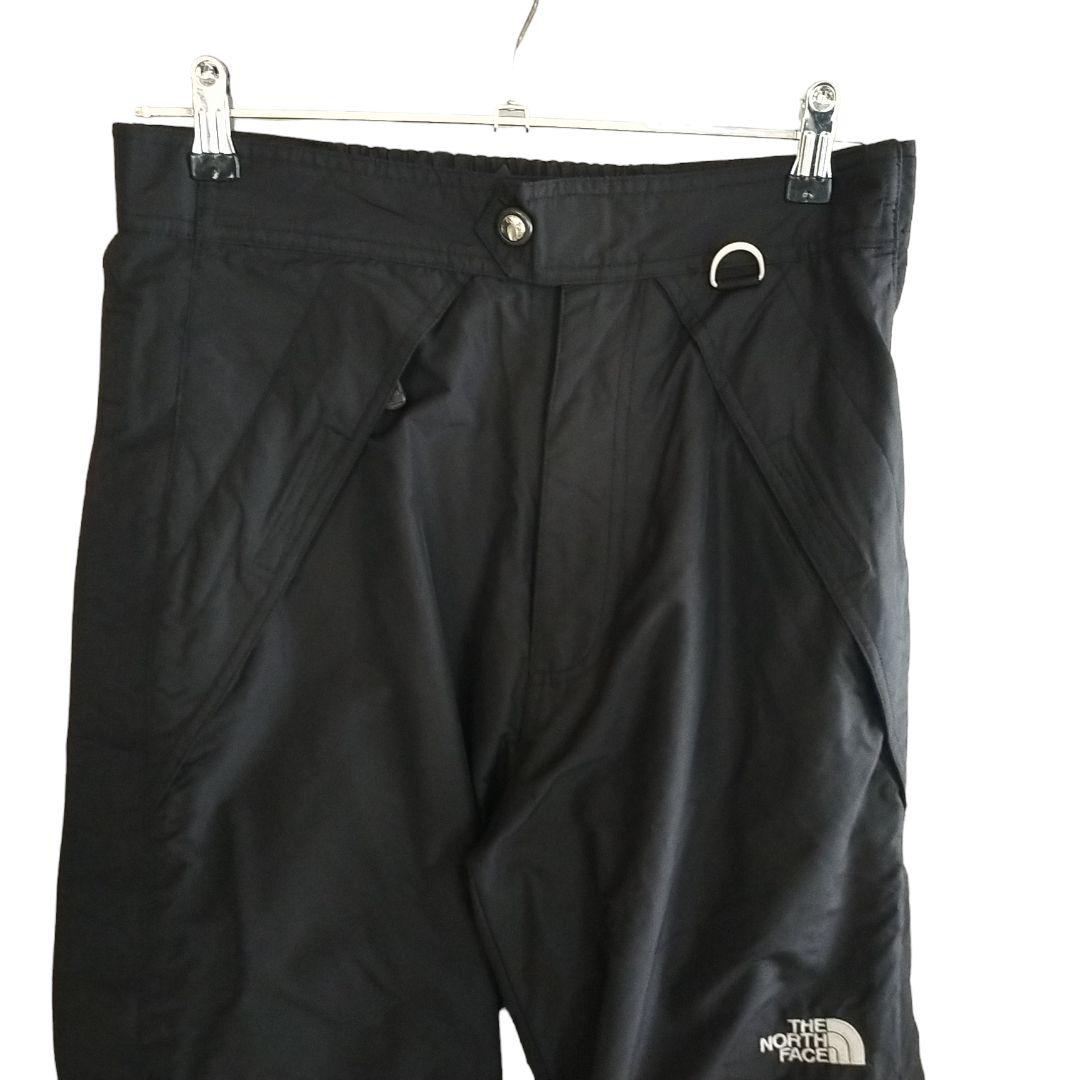 【キズ有 高機能】US ノースフェイス スノーボード パンツ フルジップ 黒 S
