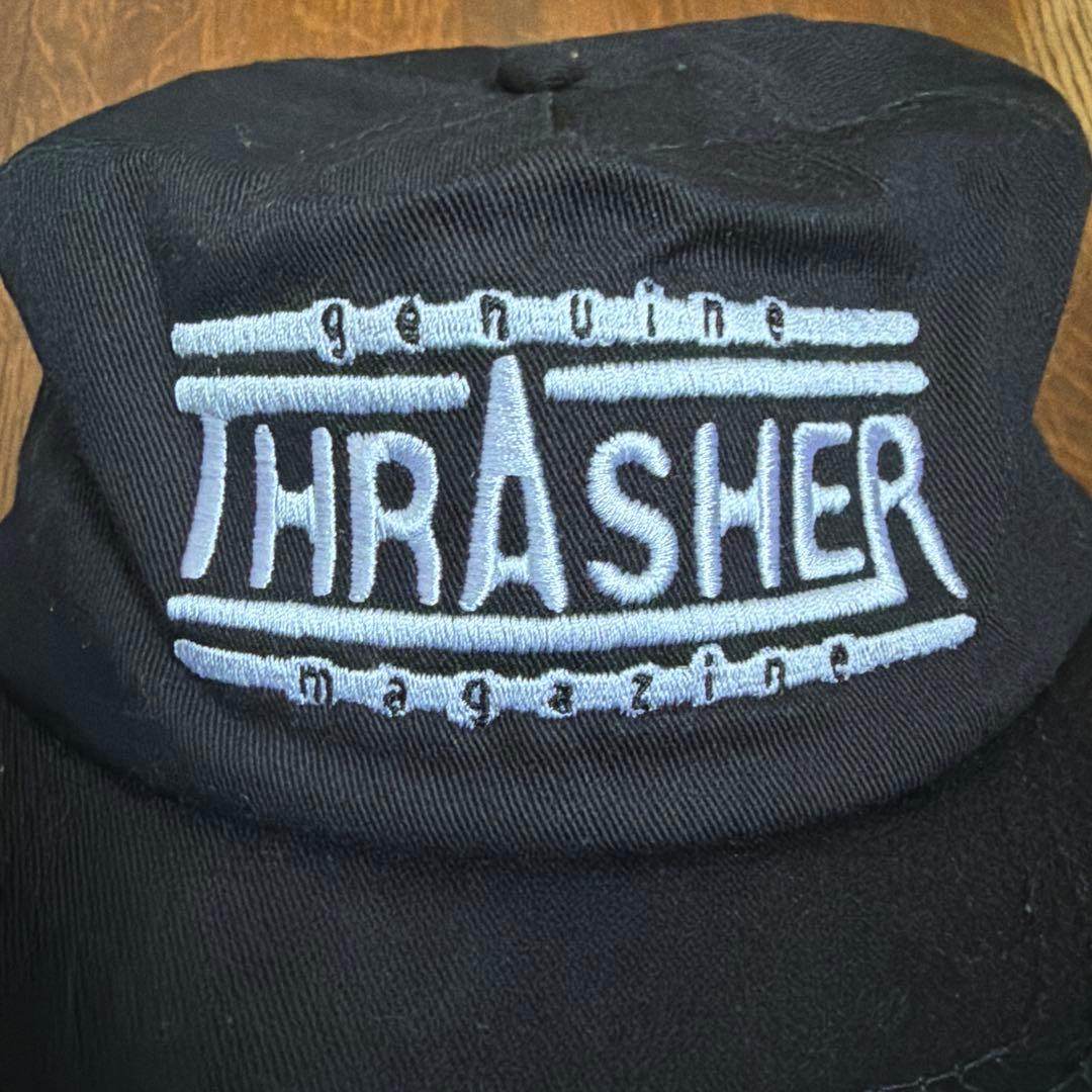 THRASHER USA cap ブラック トラッカーキャップ
