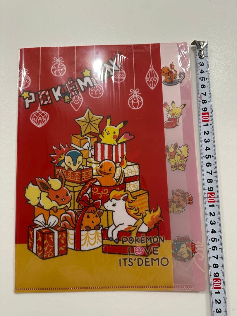 イッツデモ　ポケモン　クリスマスギフトモチーフ　インデックスクリアファイル