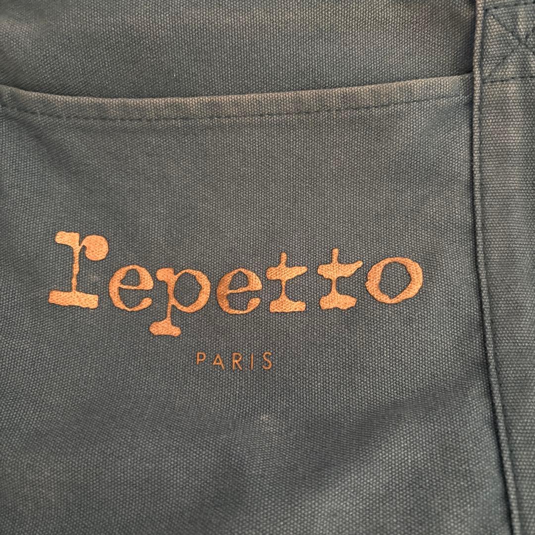 repetto 青 グリーン トートバッグ