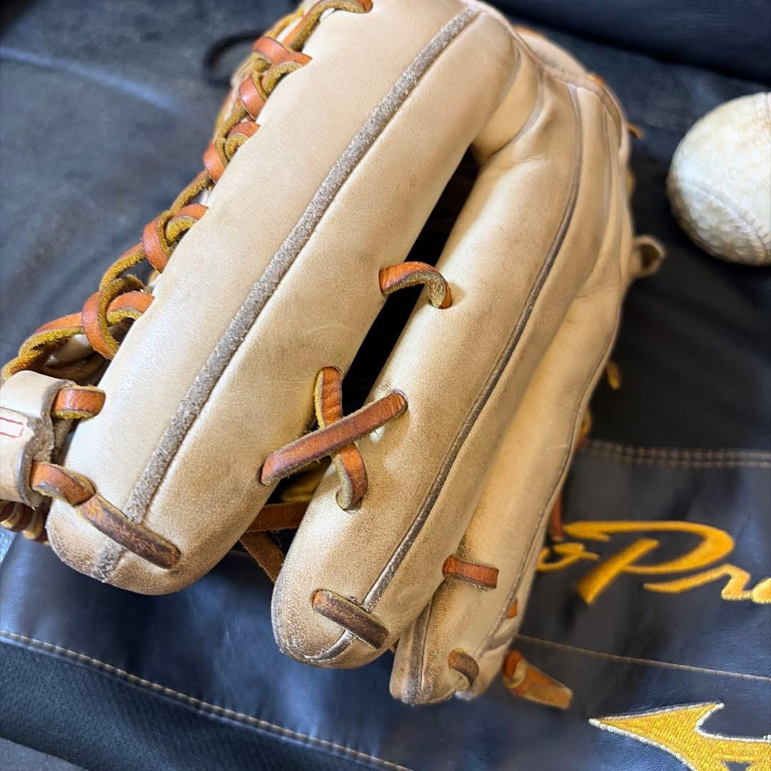 MizunoPro classic 軟式グローブ キャメル　袋・軟式ボール付き