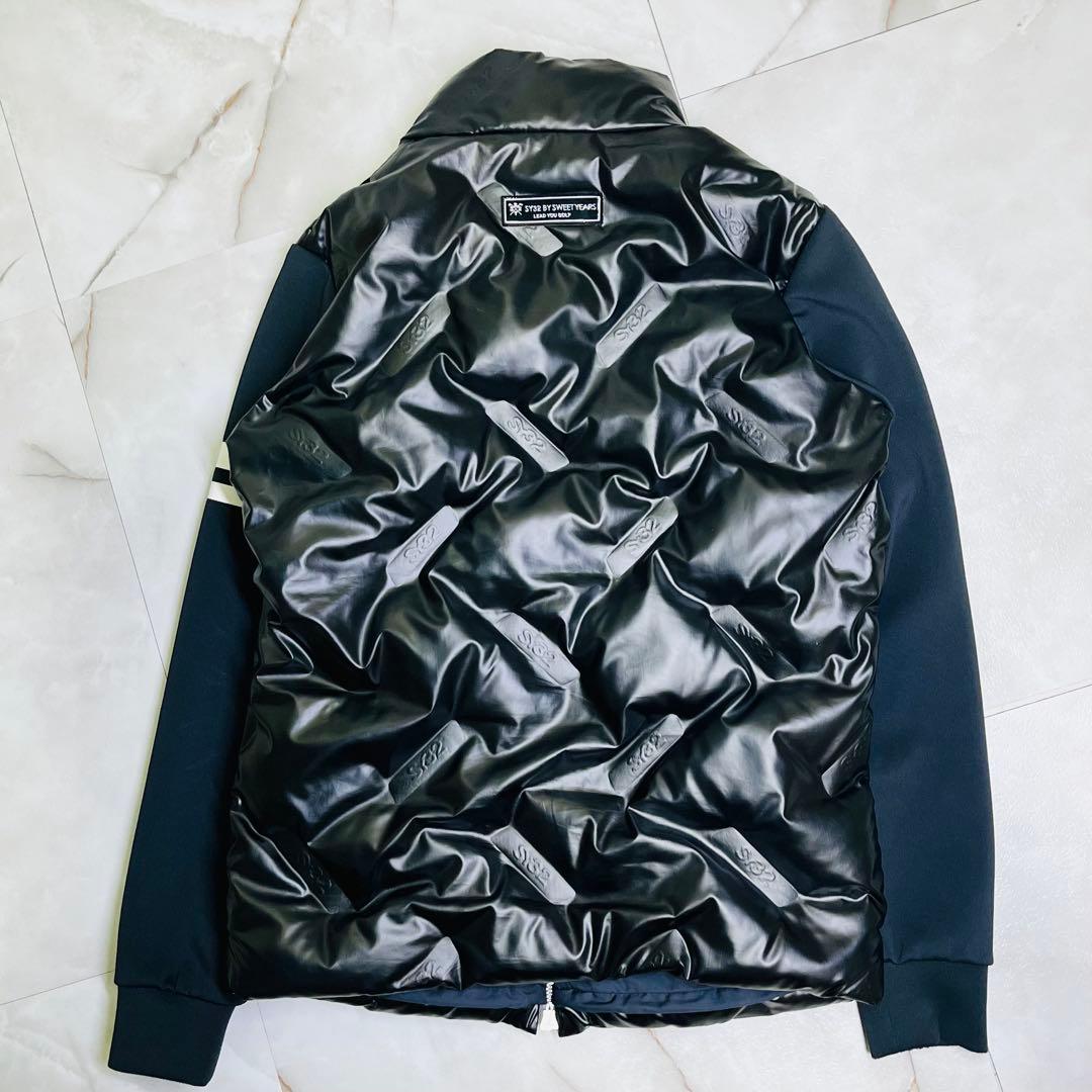 SY32 美品ボンディングロゴ キルティングジャケット 切替 ゴルフ S