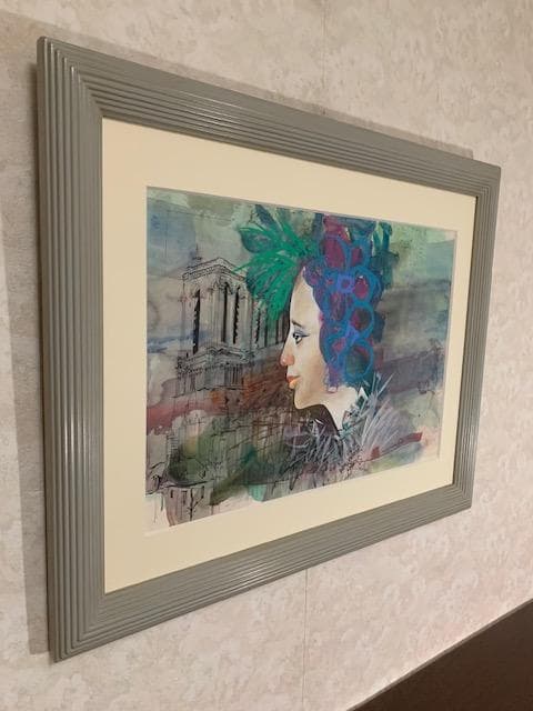 ピエロ作品の巨匠❣️物故作家・納 健❣️うろこ美術館グランプリ受賞◆大判水彩画