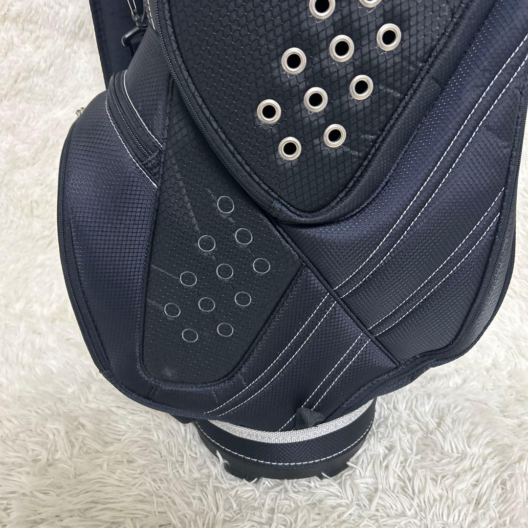【美品】NIKE ナイキゴルフ キャディバッグ9型6分割 ブラック 軽量