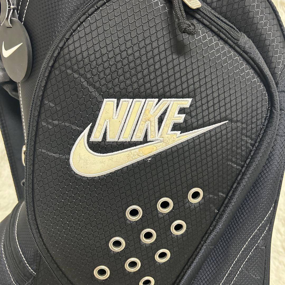 【美品】NIKE ナイキゴルフ キャディバッグ9型6分割 ブラック 軽量