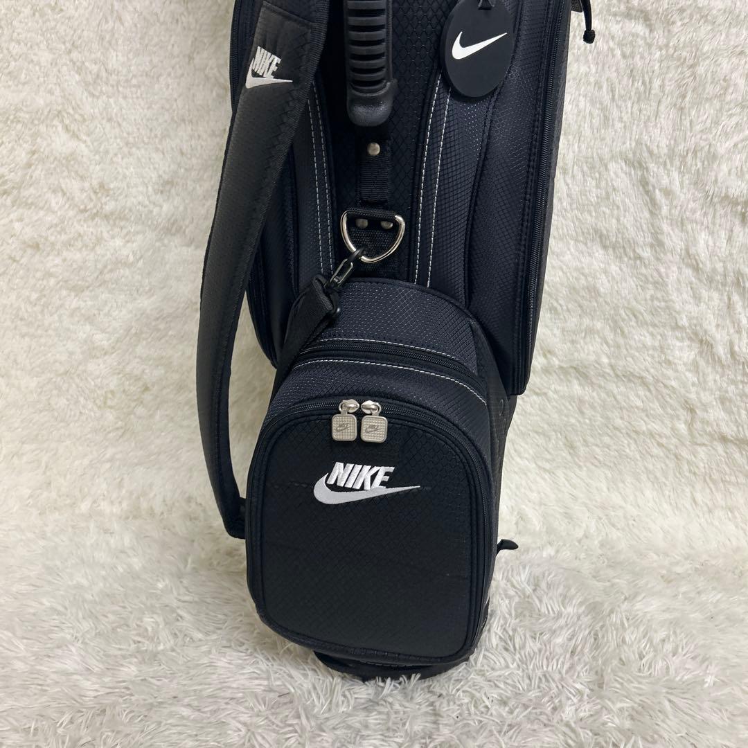 【美品】NIKE ナイキゴルフ キャディバッグ9型6分割 ブラック 軽量