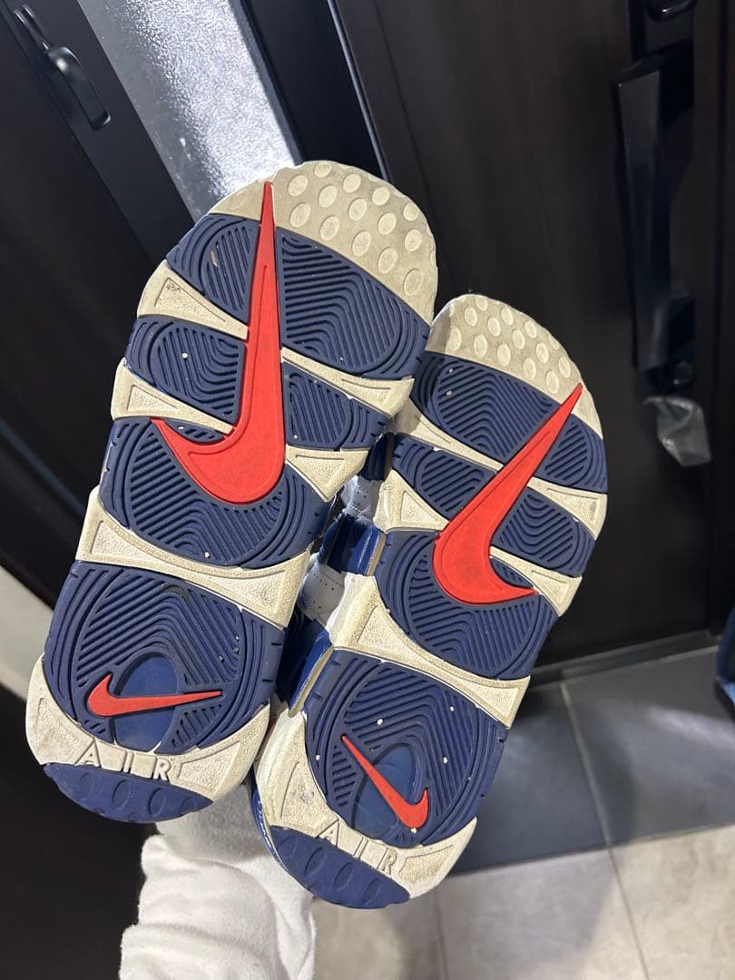 ヌ*コ様 Nike AIR MORE uptempo ホワイト/ネイビー 27c