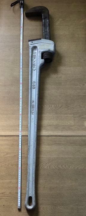ミホ様♪ RIDGID(リジッド) パイプレンチ 848 アルミ 1200㎜