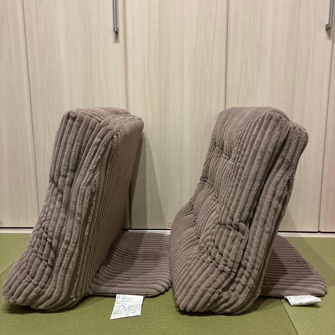 カインズ F-Lepoco モカ 背もたれイス　2個セット