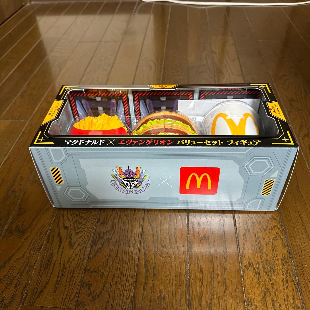 【新品未使用・袋付き】マクドナルドエヴァンゲリオンフィギュア3体セット