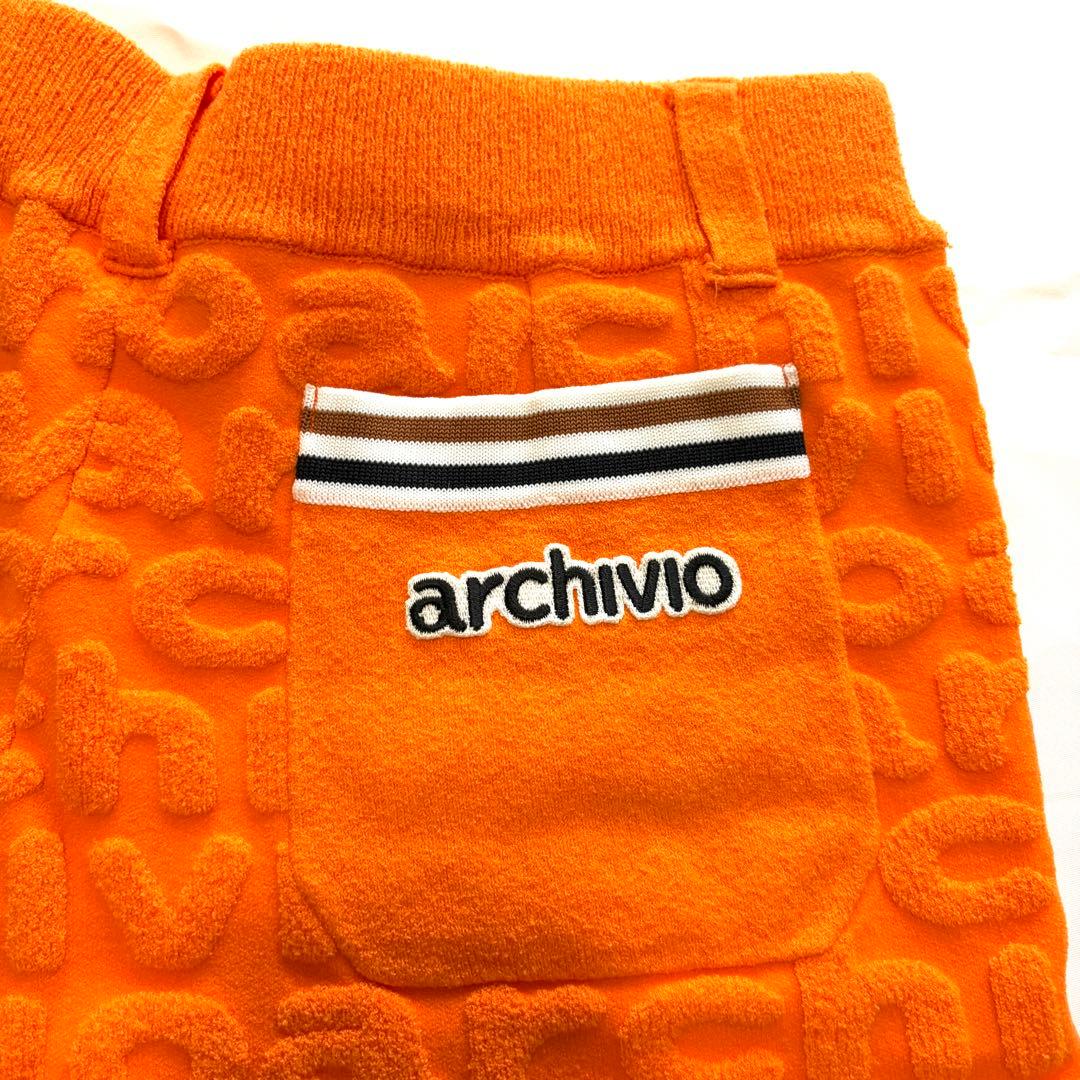 archivio アルチビオ ゴルフウェア ショートパンツ オレンジ レディース