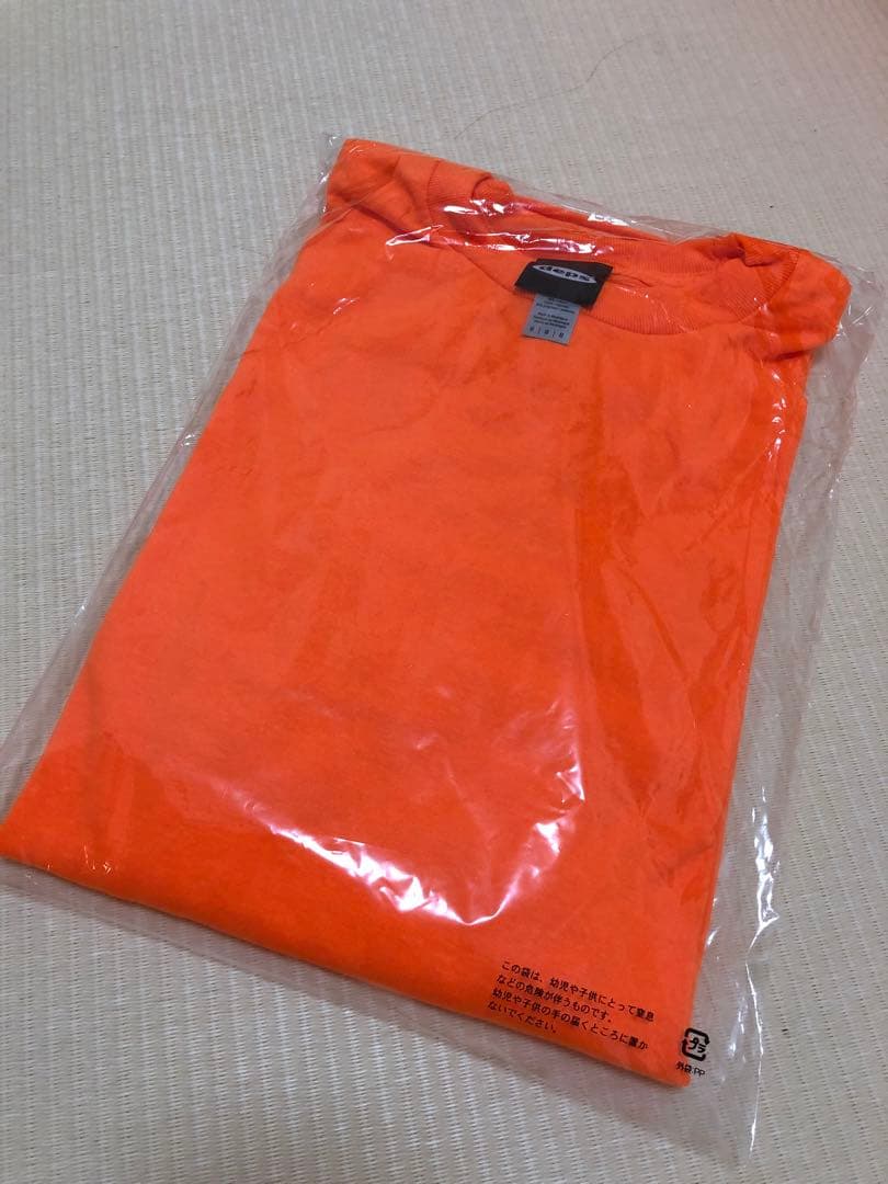新品未開封！deps L/S TEE Mサイズ SAFETY ORANGE