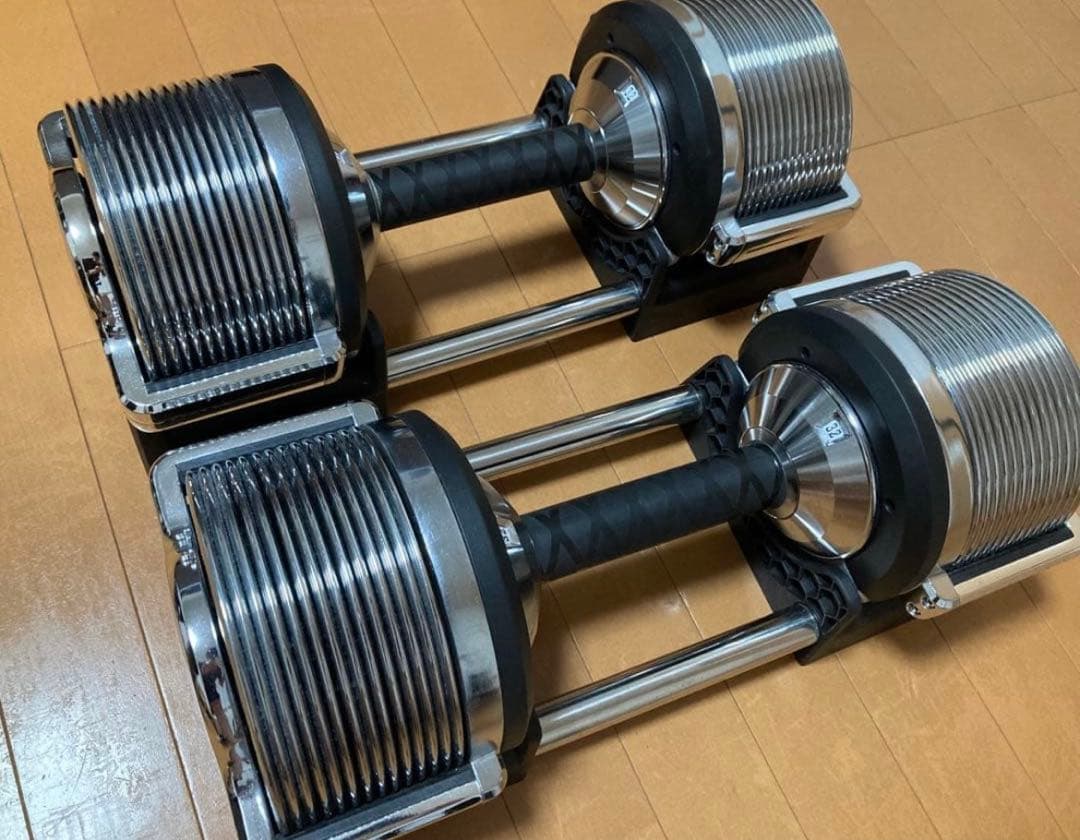 ライシン 最大32kg可変式ダンベル ２個セット
