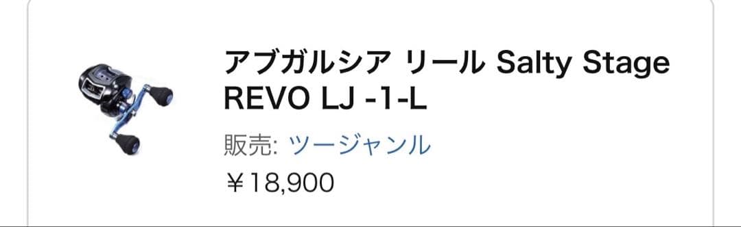 Abu Garcia Salty Stage REVO LJ-1 本体 中古品