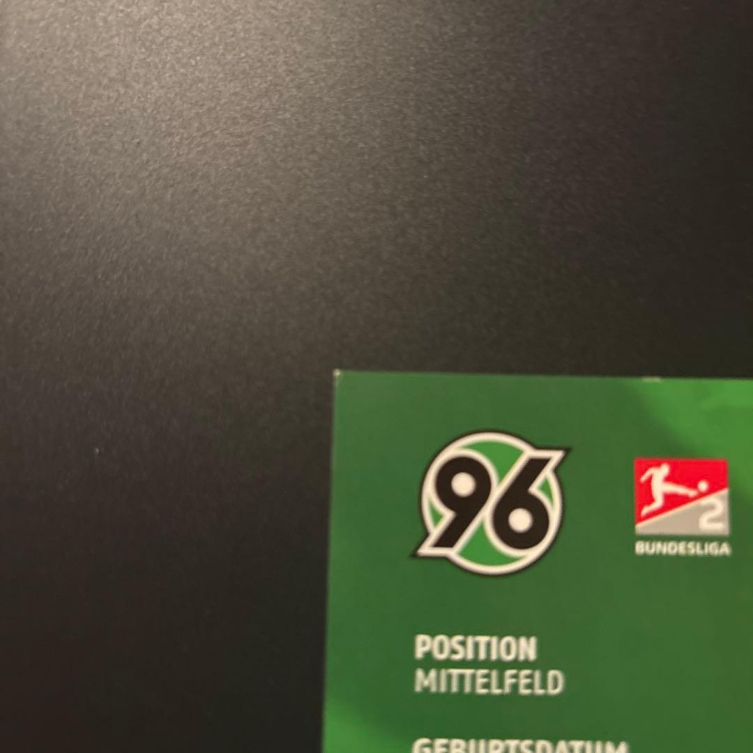 Hannover 96 原口元気選手 直筆サイン入りカード　値下げ交渉あり
