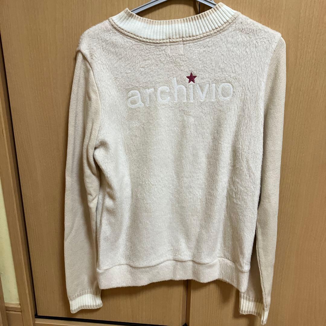 archivio Vネックセーター アイボリー