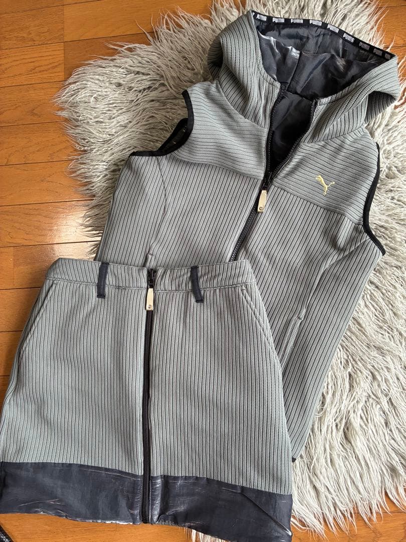 PUMA プーマ ゴルフウェア レディース セットアップ リバーシブル S