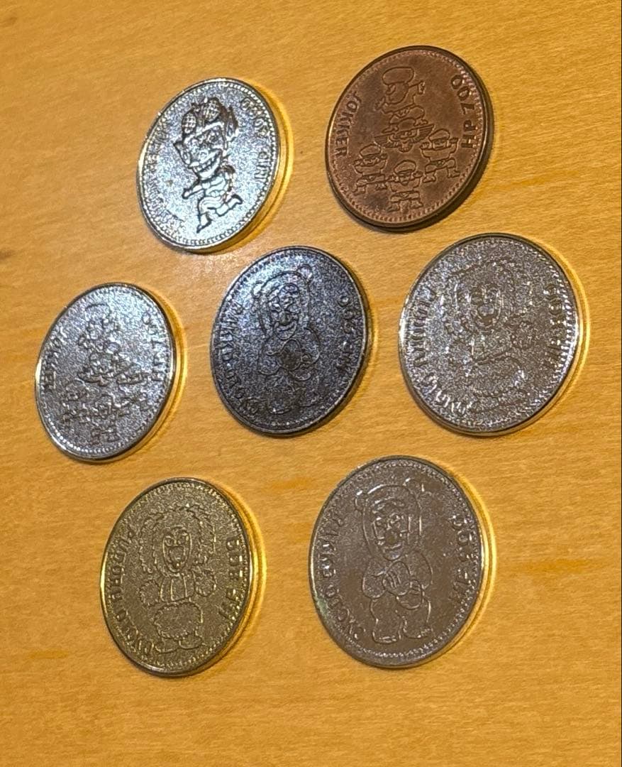 スーパーディフォルメ　ノリダーワールド メダル 7枚セットとんねるず