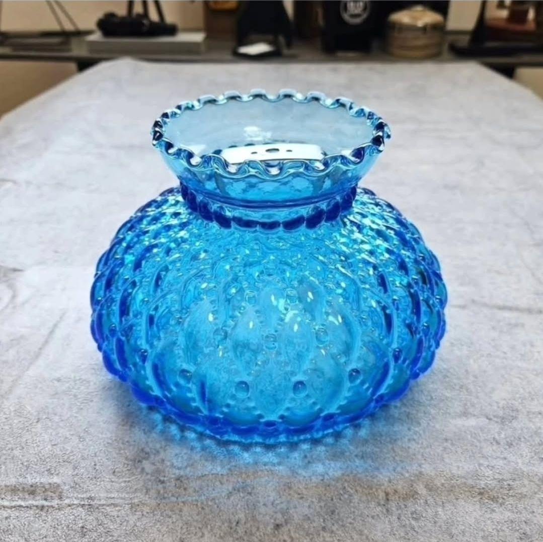 ライト・ランタン Vintage Blue Glass Diamond Lamp Shade