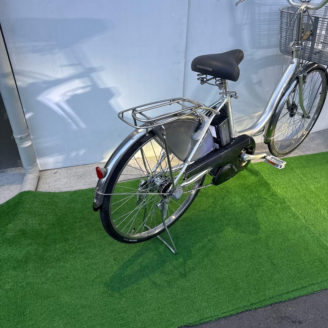 ブリヂストン電動アシスト自転車24インチ シルバー