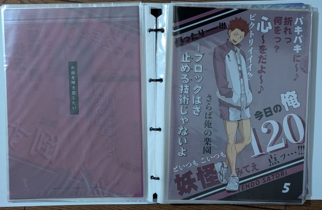 ハイキュー　クリアファイル　コンプ　アニメイト　完売品