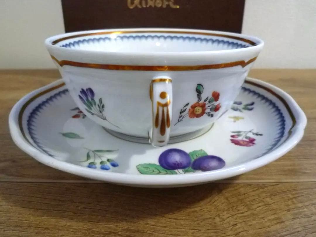 リチャードジノリ イタリアンフルーツ スープカップ＆ソーサー