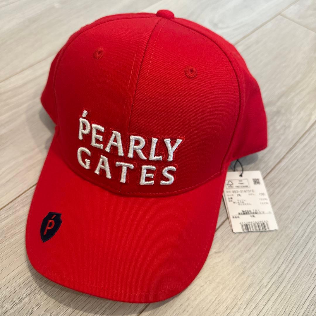 【新品】PEARLY GATES PG1989 レッドキャップ