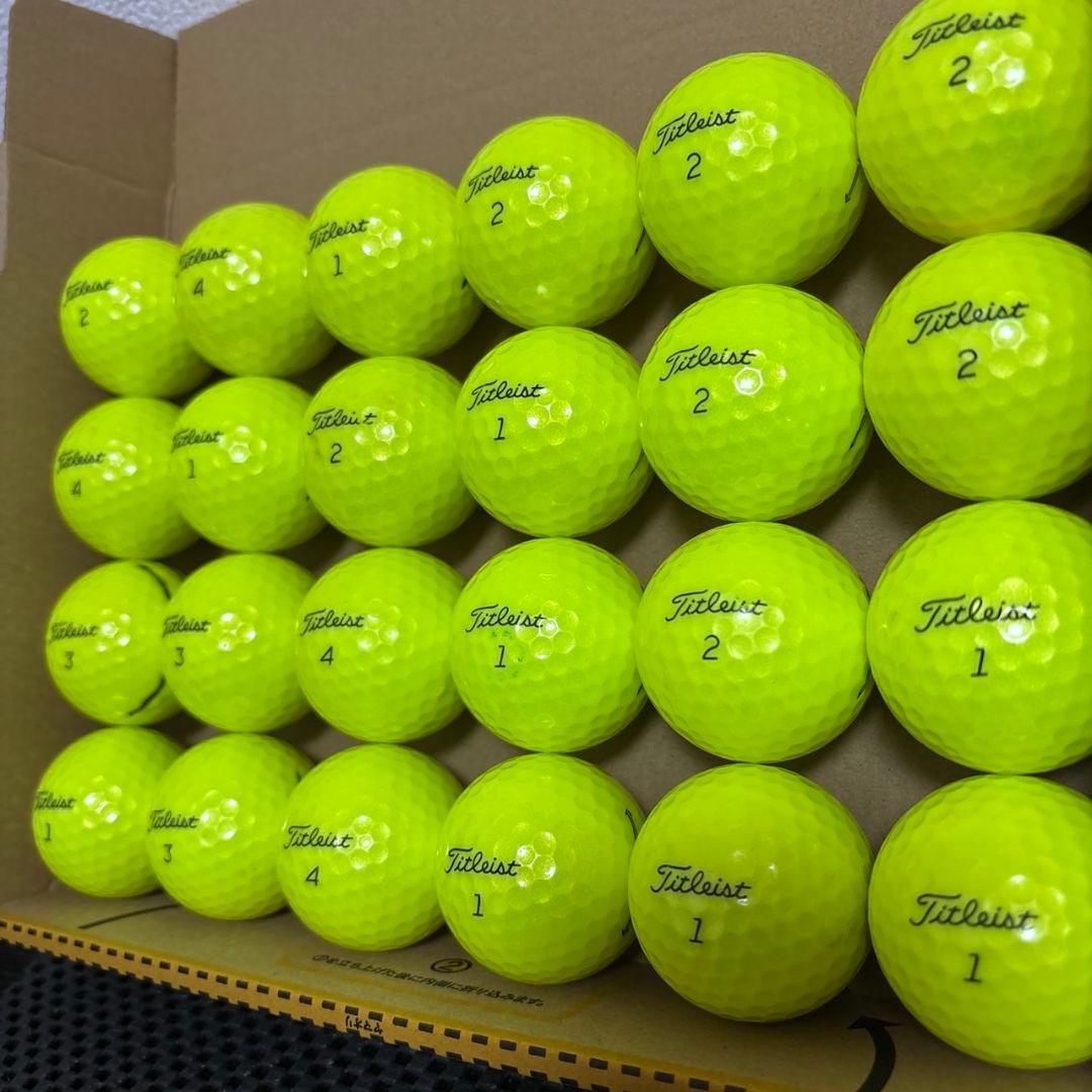 【美品】タイトリスト ProV1黄 ロストボール24個入り。プロV1
