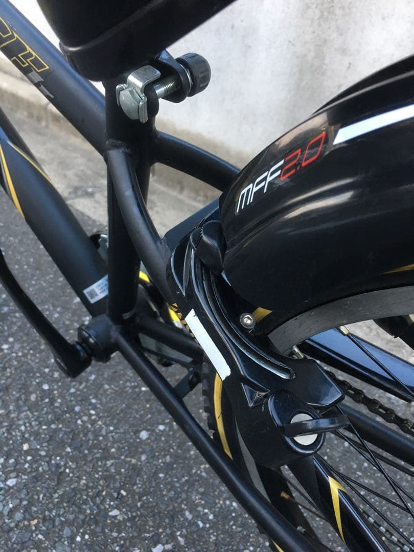 整備済 マウンテンバイク 自転車 子供 黒 ブラック26インチ 美品 綺麗 美品