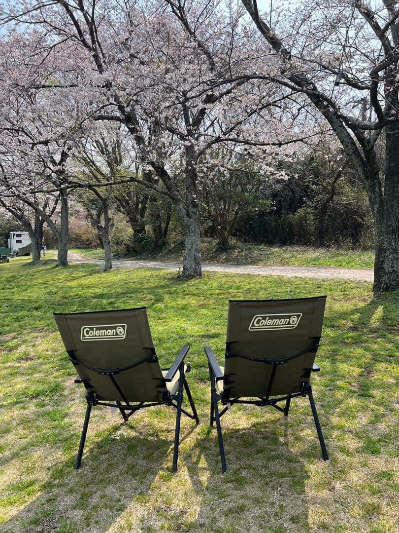 コールマン レイチェア オリーブ カーキ ハイバック ２脚セット