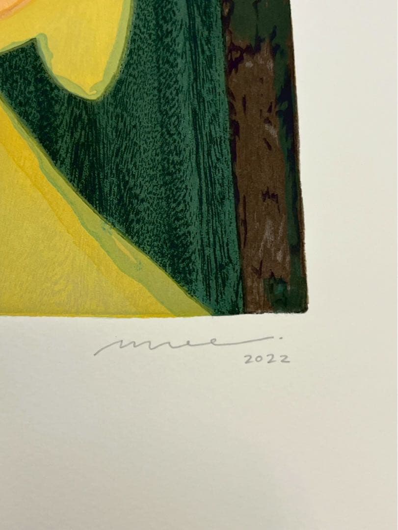 中村萌《tree of beginning》木版画 19/95