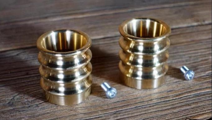 ハーレー用 真鍮製マフラーエンドチップ 45mm 高級キャップ カスタムパーツ