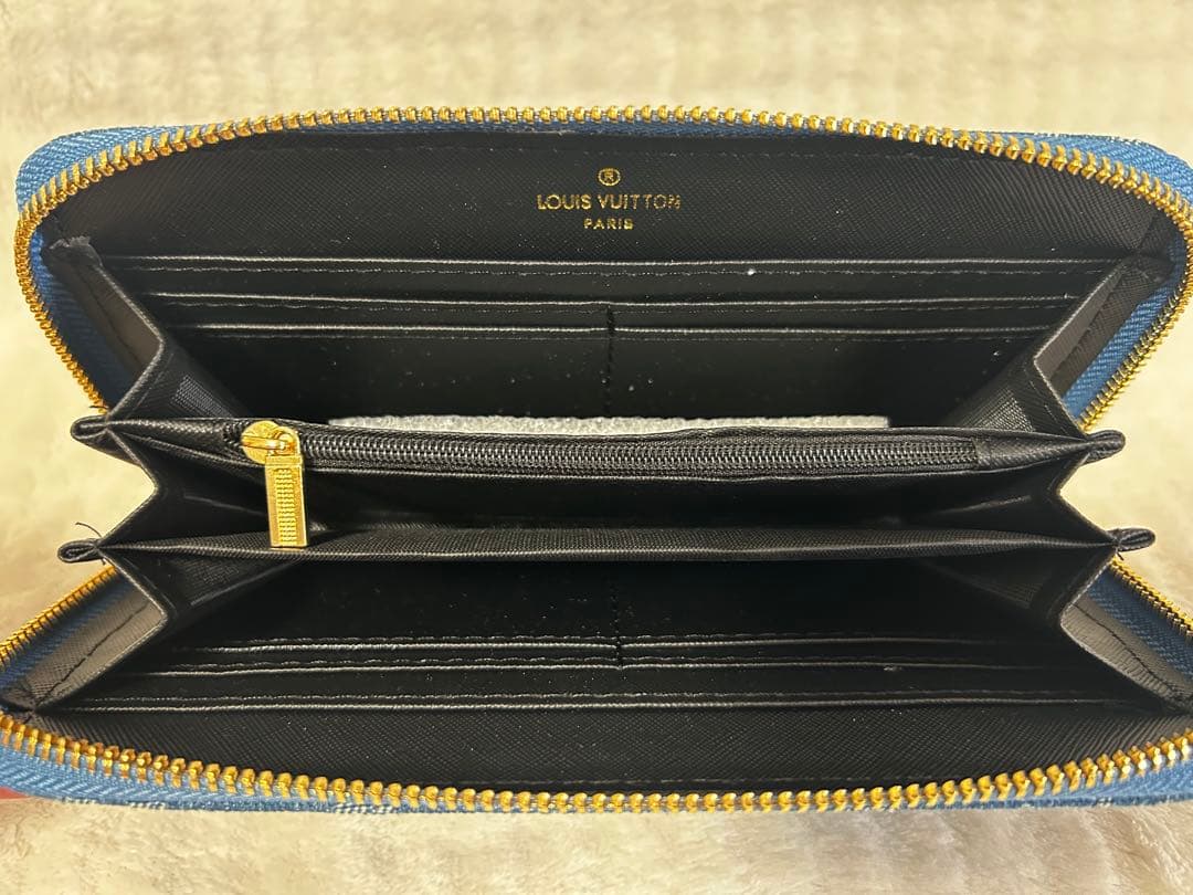 ✨週末限定割✨モノグラム　デニム長財布　ノベルティ