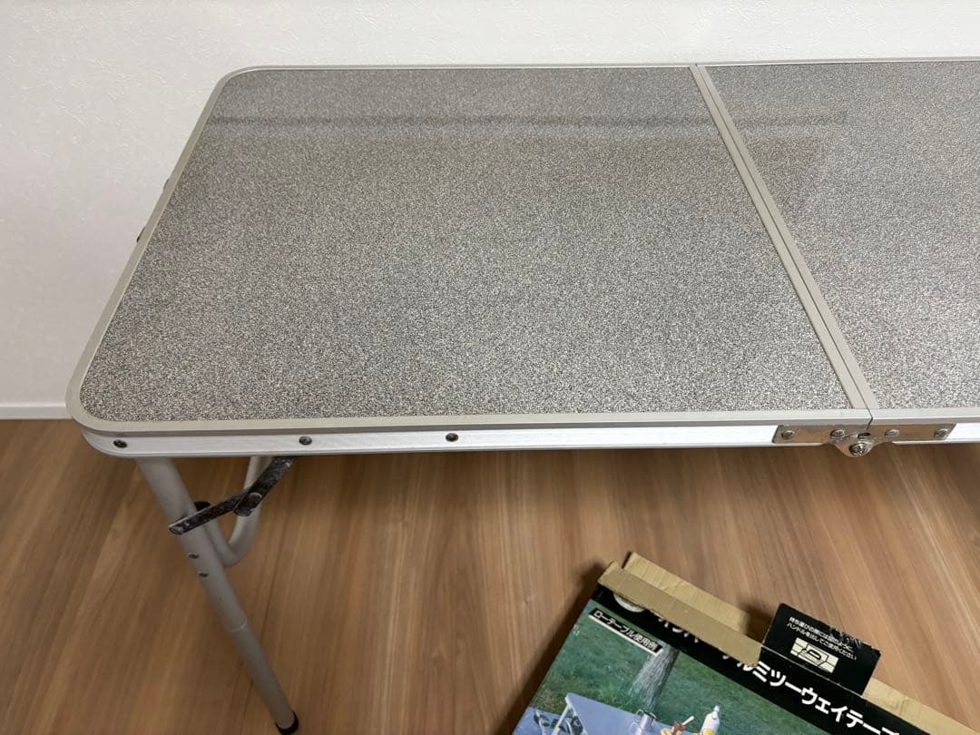 ★送料無料・2個セット・美品★キャプテンスタッグ　アルミツーウェイテーブルM