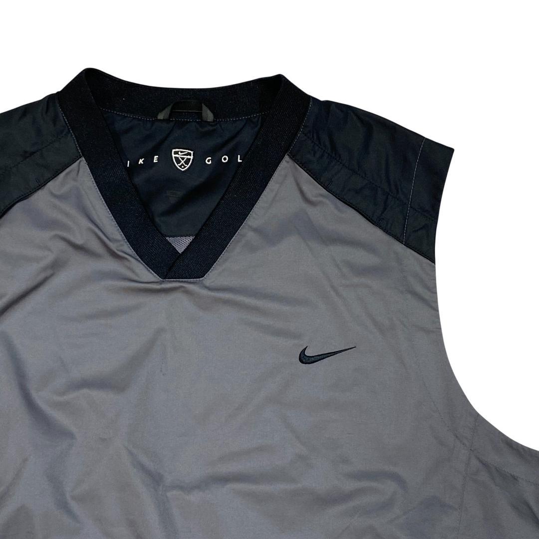 NIKE GOLF ナイキ ゴルフ 裏メッシュ ナイロンベスト ブラック クレー