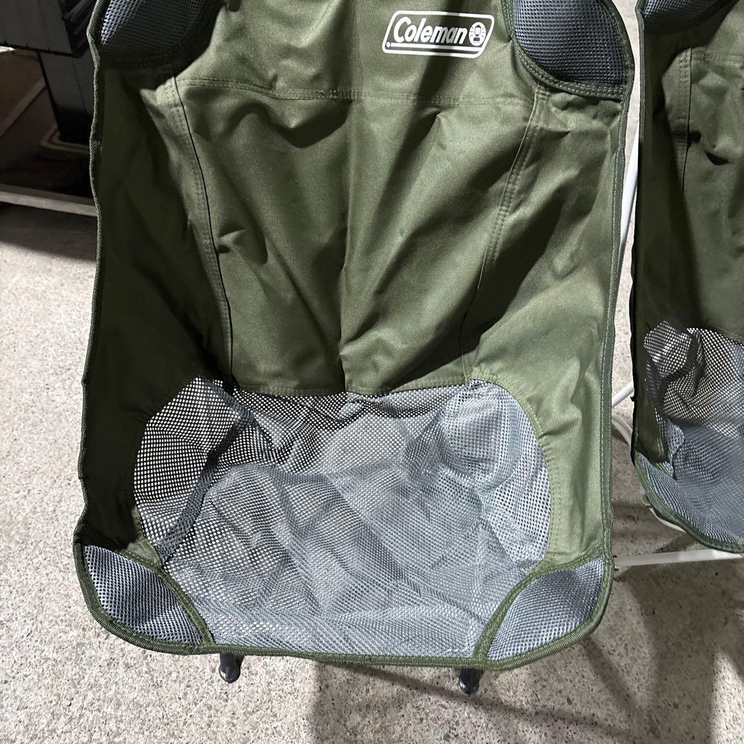 2脚セット　コールマン(Coleman) チェア ヒーリングチェア オリーブ