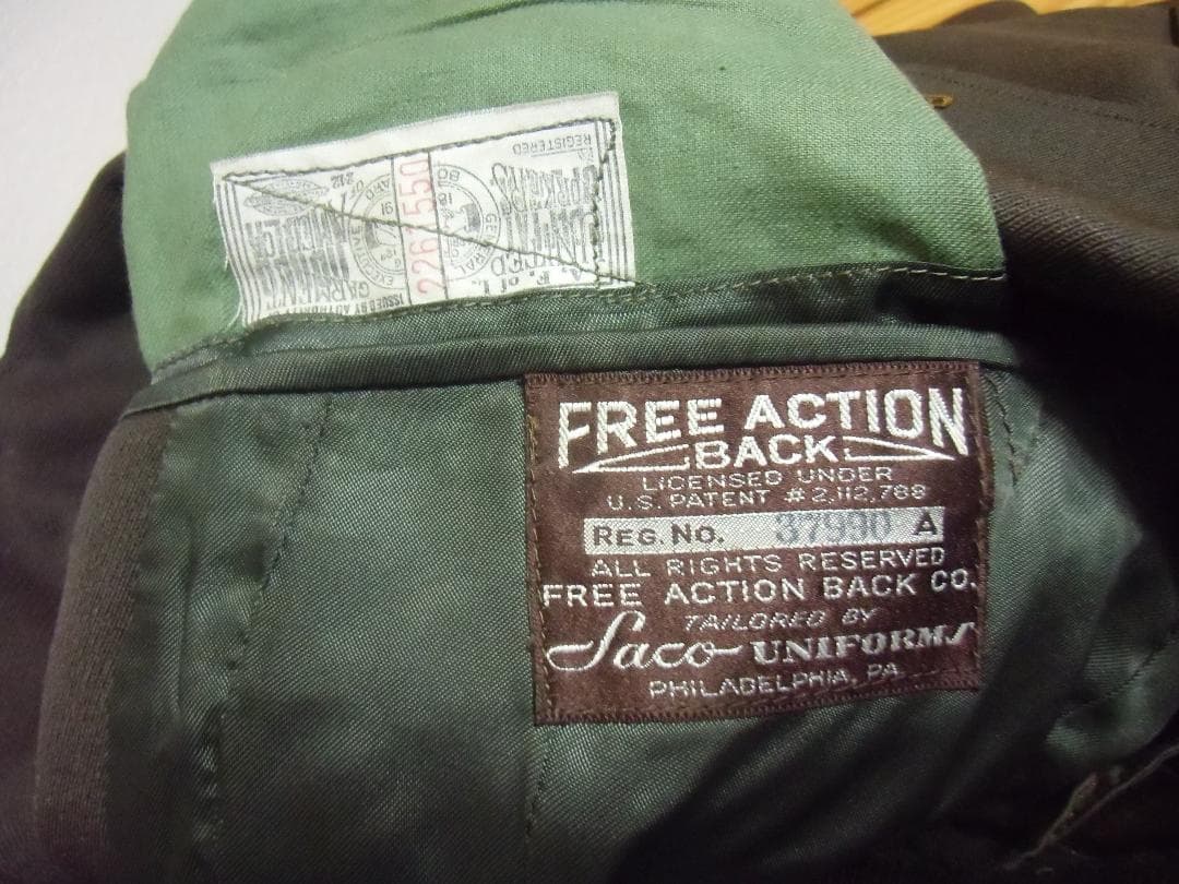 ★１９４０年代＊アメリカ軍＊陸軍航空隊＊将校用＊オーダーメイド制服（実物）
