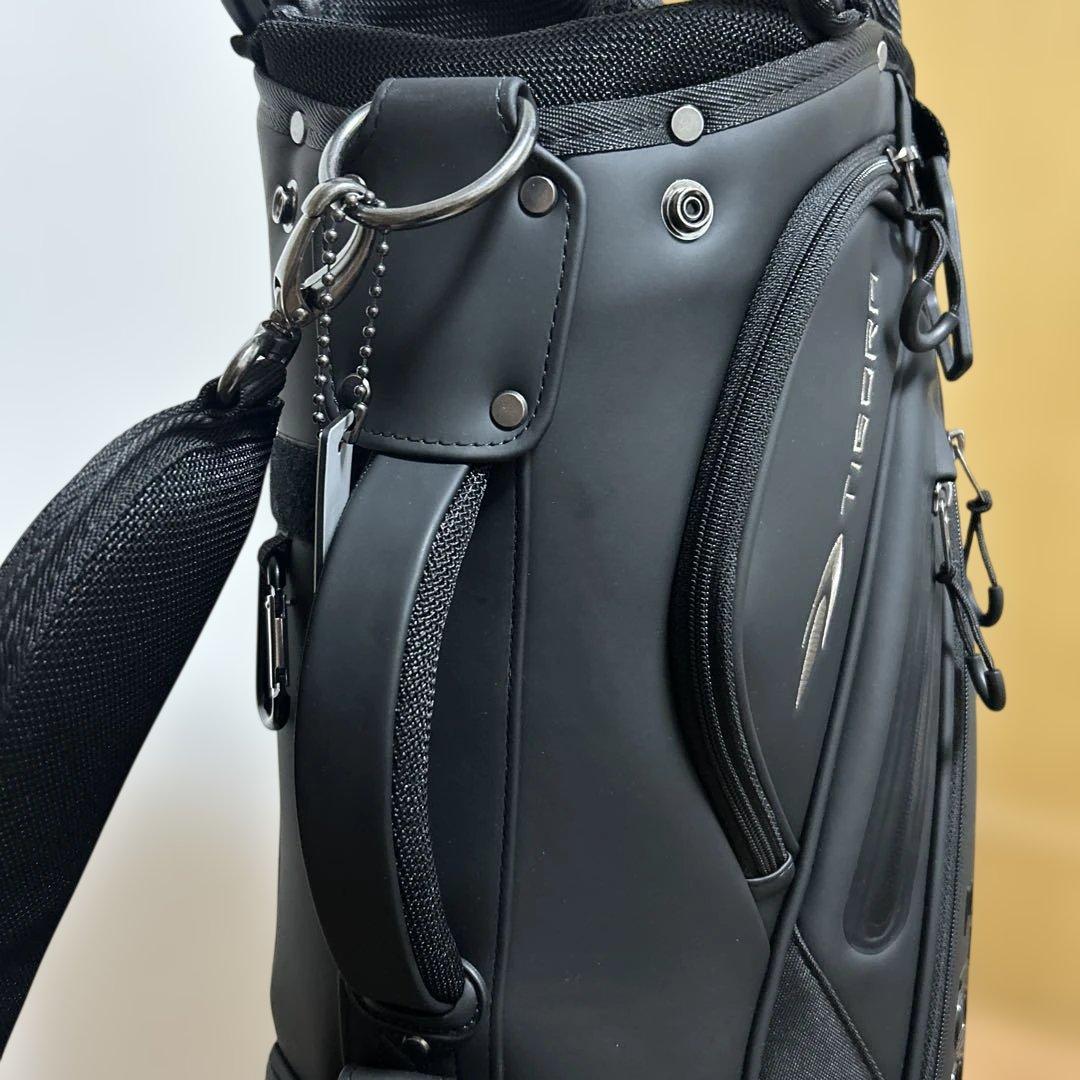 I*u様 TIGORA GOLF キャディバッグ スタンドタイプ　ブラック【美品
