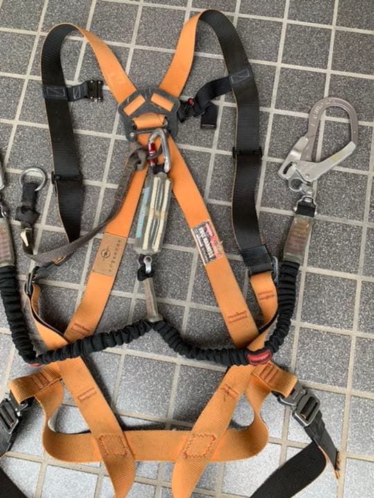 藤井電工 新規格 フルハーネス ダブルランヤード　ワンタッチ　Mサイズ