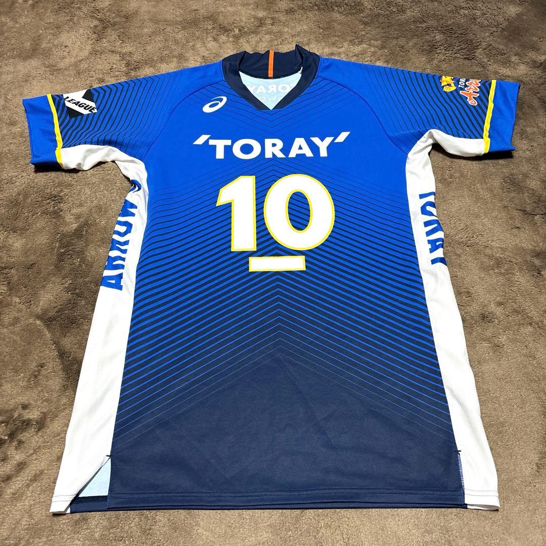 【美品】東レアローズ静岡 背番号10 星野秀知 ユニフォーム アシックス 3XL