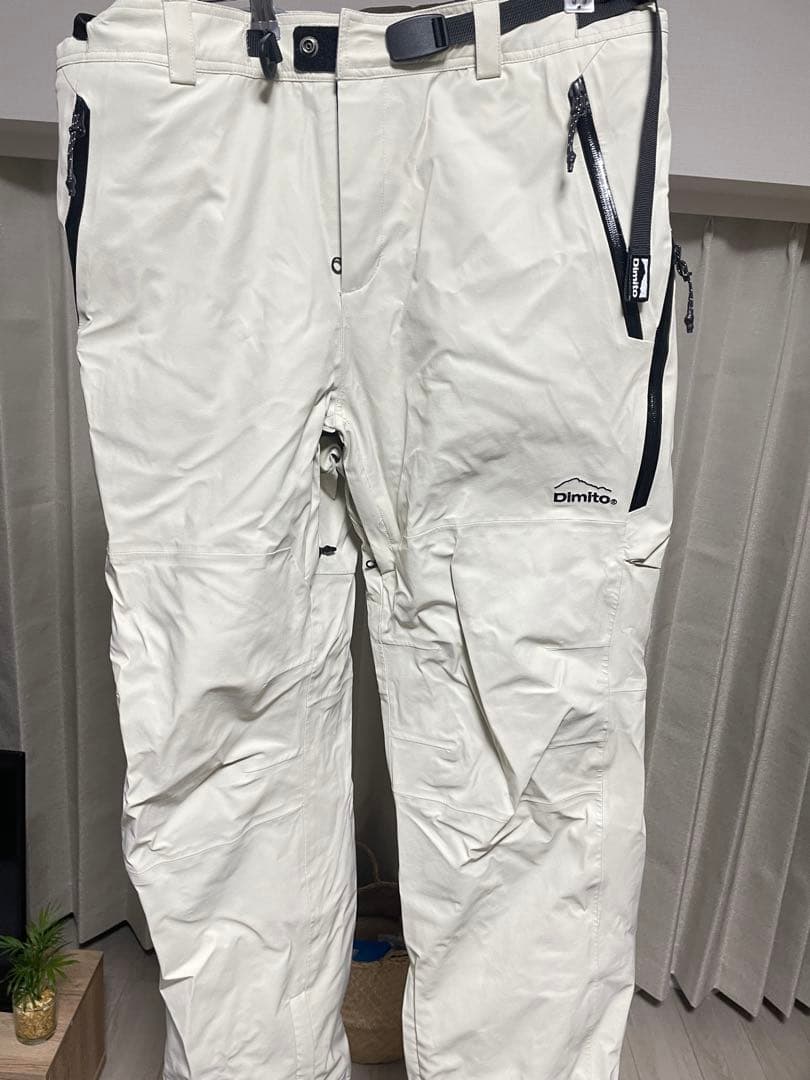 【中古】DIMITO スノーボードウェア セットアップ（アイボリー）