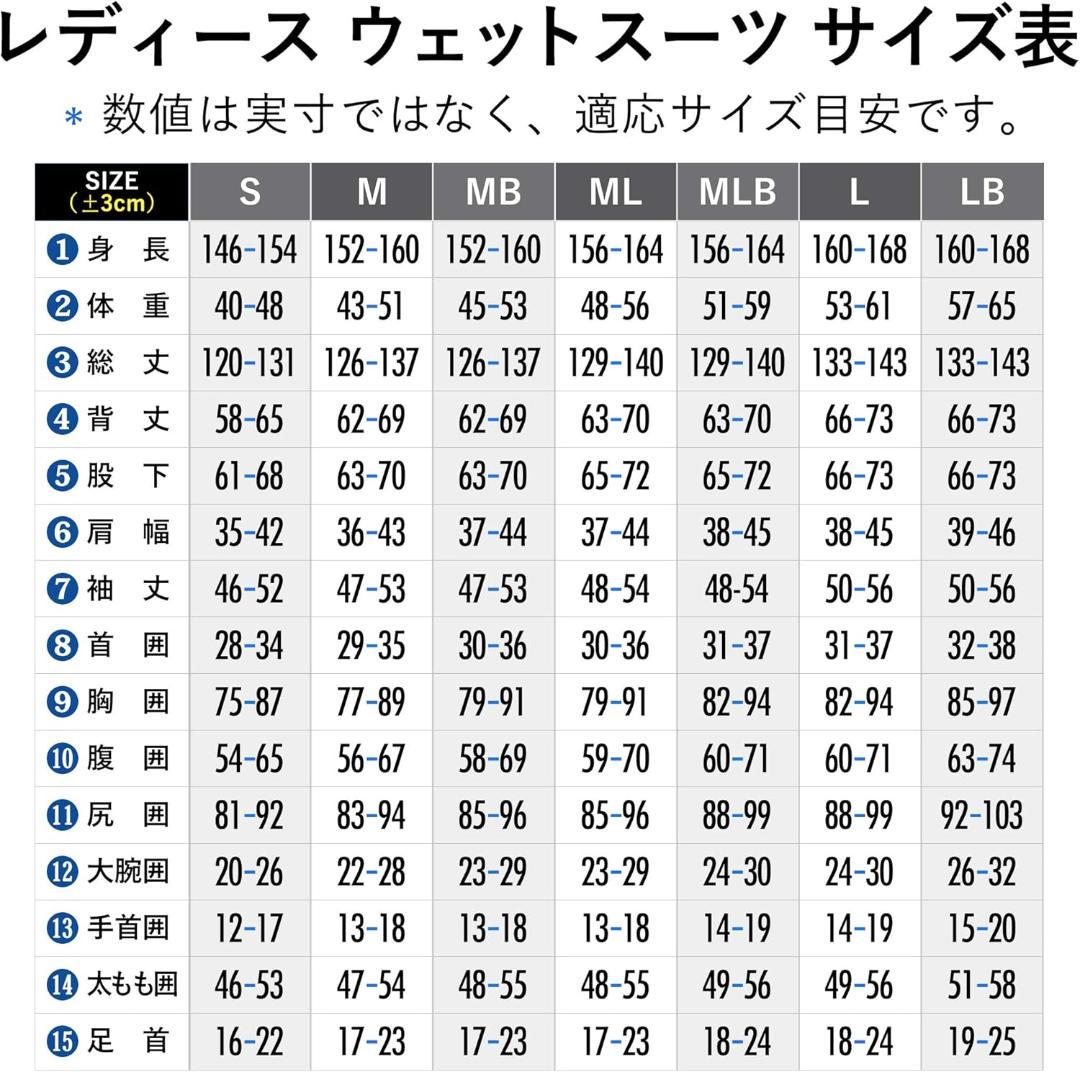 Fellow フェロー ウェットスーツ ロングスプリング LBサイズ レディース