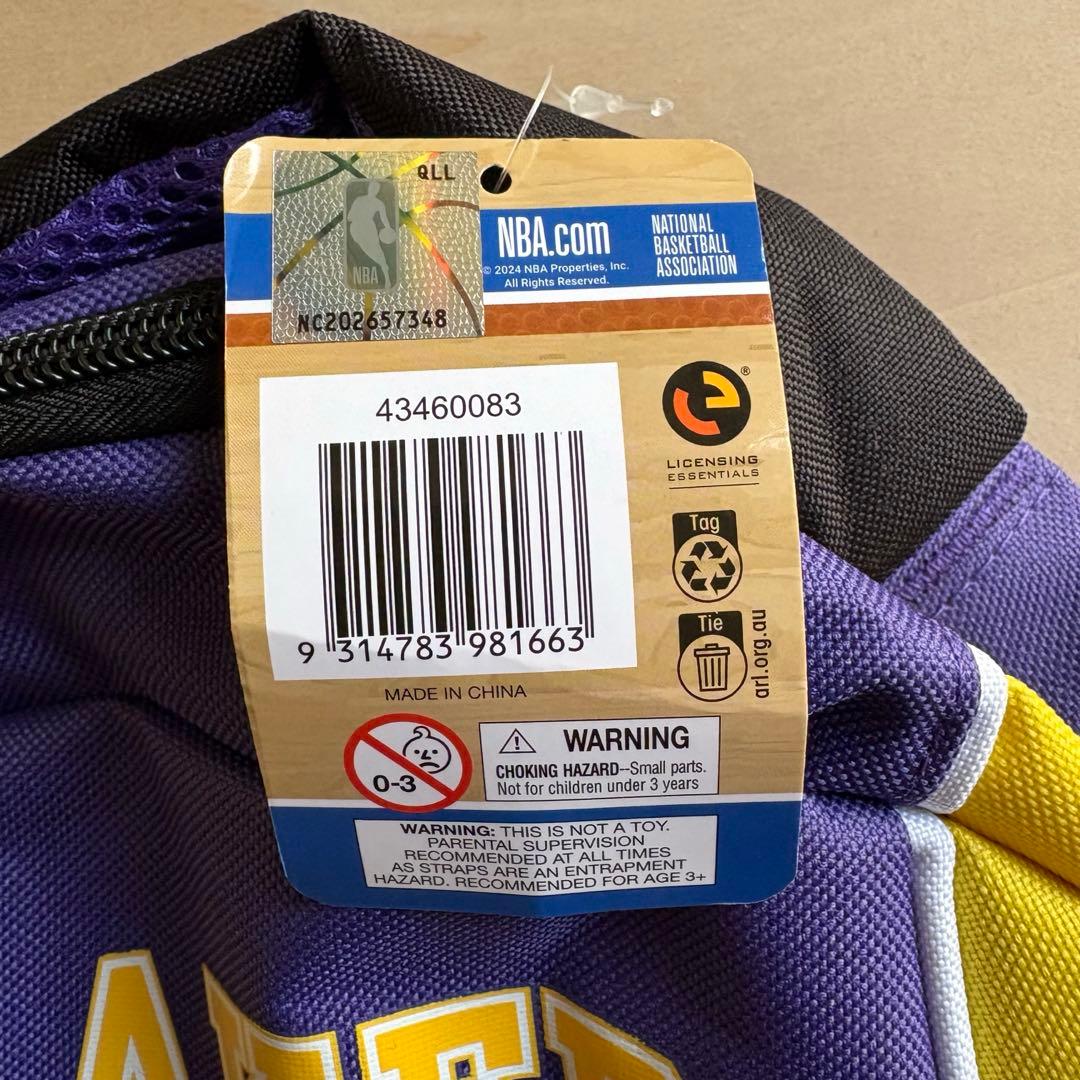 新品 海外 レイカーズ NBA 公式 バックパック リュックサック バスケット