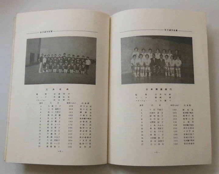 ●1967年第1回バスケットボール日本リーグのパンフレット【希少品】[#521]