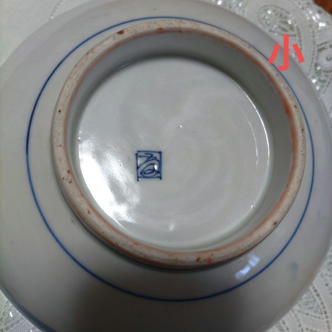 伊万里焼 三ッ丼 染付 手描き アンティーク どんぶり三組