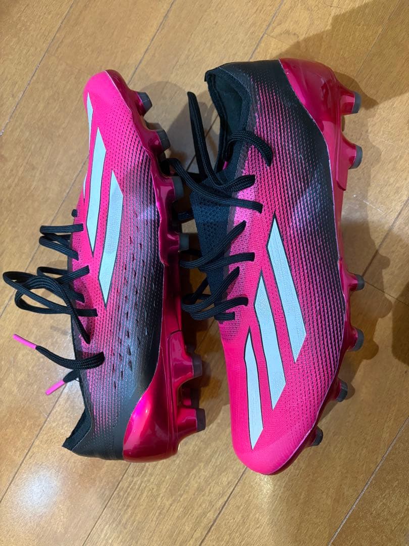adidas サッカーシューズ ピンク ブラック スパイク